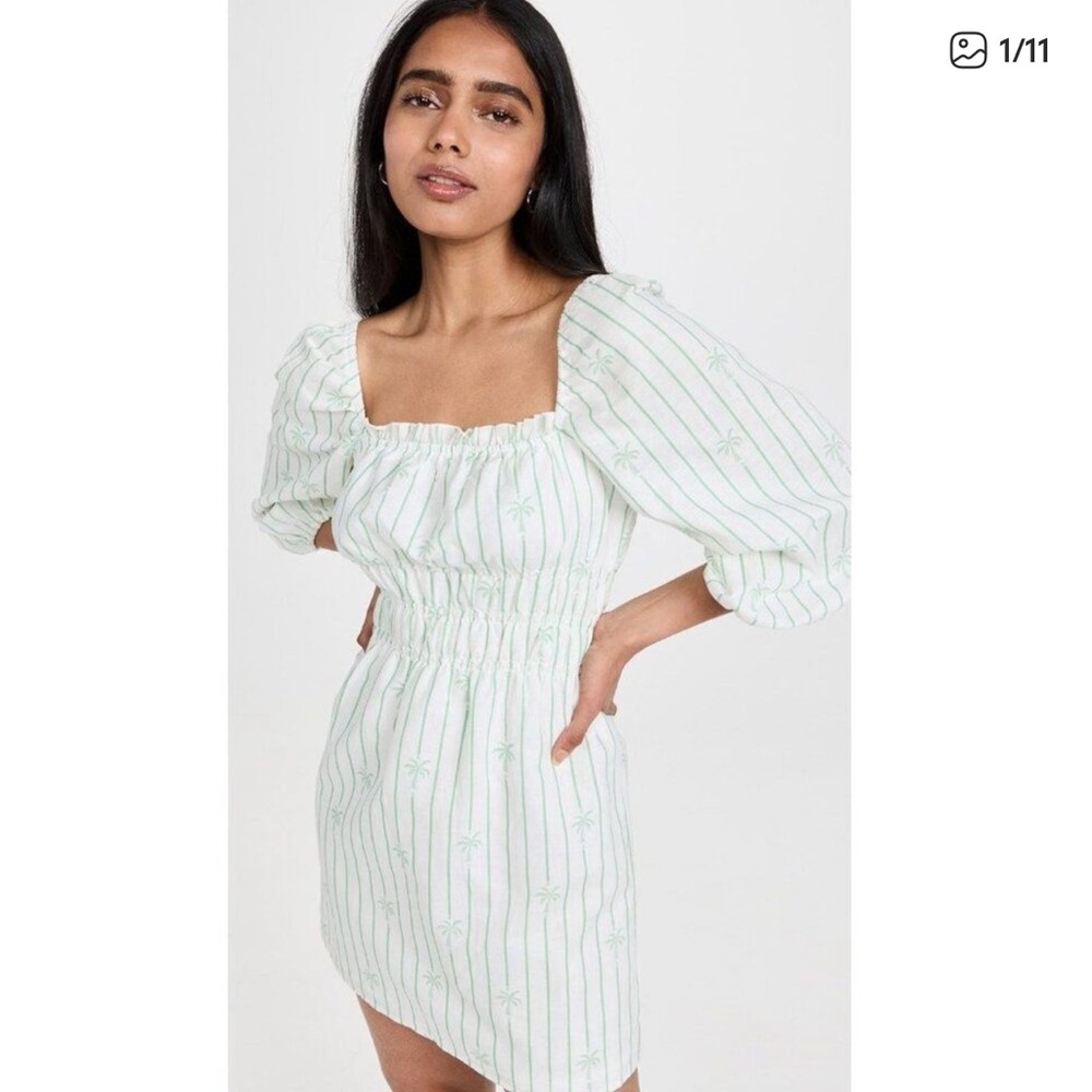 Anthropologie Charlie Holiday Boheme Mini Dress
Linen Palm Stripe